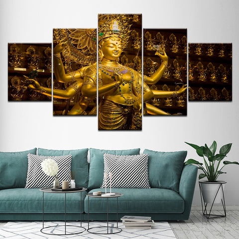 grand tableau bouddha en relief