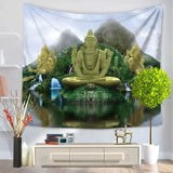 Tenture mandala et tapis de plage