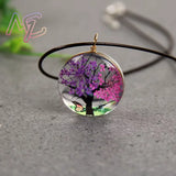 Pendentif rond arbre de vie