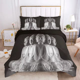 Housse de couette Bouddha noir