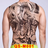 Tatouage temporaire Bouddha grand format dos