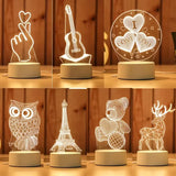 Lampe veilleuse LED 3D illusion