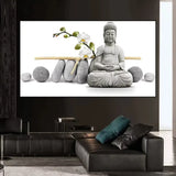 Tableau Bouddha sur toile, un panneau