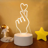 Lampe veilleuse LED 3D illusion