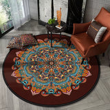 Tapis rond mandala imprimé
