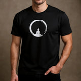 T-shirt Bouddha cercle enso porté