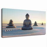 Tableau Bouddha sur toile panoramique