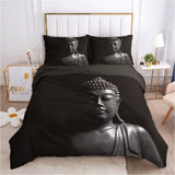 Housse de couette Bouddha noir