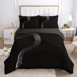 Housse de couette Bouddha noir