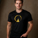 T-shirt Bouddha enso à manches courtes porté