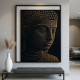 Tableau Bouddha sur toile sans cadre porté