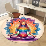 Tapis de sol rond mandala méditation