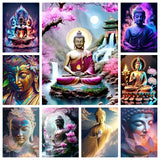 Tableau Bouddha en peinture diamant 5D