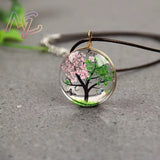 Pendentif rond arbre de vie