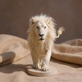 Serviette de plage ronde lion porté
