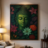 Tableau Bouddha zen au lotus porté