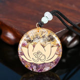 Pendentif Bouddha orgonite en résine