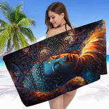 Serviette de plage motif Bouddha