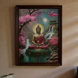 Tableau Bouddha en peinture diamant 5D porté