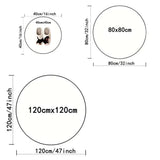 Tapis de sol rond mandala méditation