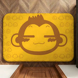 Tapis de sol flanelle visage souriant