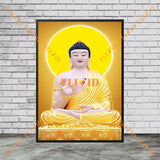 Tableau bouddha sur toile, 3 panneaux