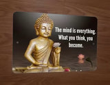 Tableau bouddha citation en aluminium