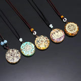 Pendentif Bouddha orgonite en résine