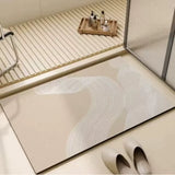 Tapis de bain absorbant en diatomite