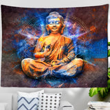 Tenture murale mandala Bouddha méditant