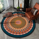 Tapis rond mandala imprimé