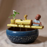 Fontaine Bouddha bambou de bureau porté