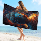 Serviette de plage motif Bouddha