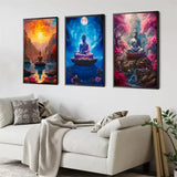 Tableau Bouddha méditation sur toile