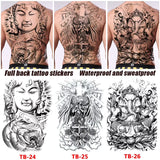 Tatouage Temporaire Grand Format 34x48 cm
