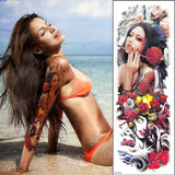 Tatouage temporaire Bouddha manchon bras