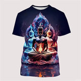 T-shirt Bouddha Shakyamuni imprimé 3D