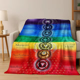 Couverture flanelle mandala zen