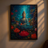 Tableau Bouddha méditation sur toile porté