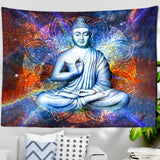 Tenture murale mandala Bouddha méditant