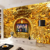 Papier peint mural Bouddha doré