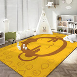Tapis de sol flanelle visage souriant