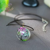 Pendentif rond arbre de vie