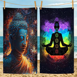 Serviette de plage motif Bouddha