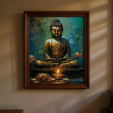 Peinture par numéros Bouddha sur toile porté