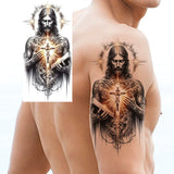 Tatouage temporaire Bouddha en feuille