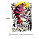 Tatouage temporaire Bouddha grand format dos