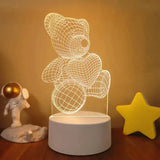 Lampe veilleuse LED 3D illusion