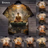 T-shirt Bouddha imprimé 3D