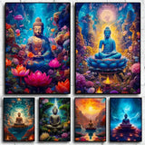 Tableau Bouddha méditation sur toile